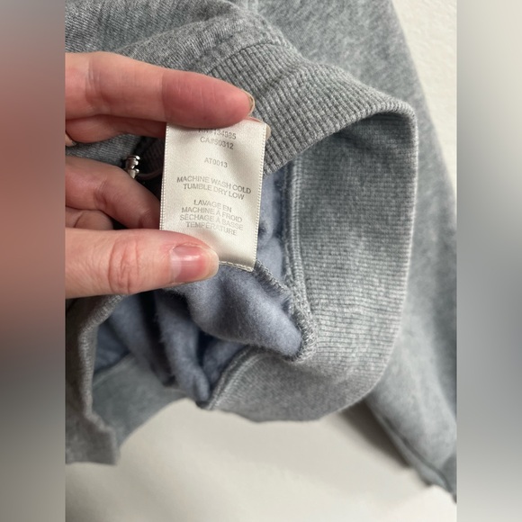 For Love & Lemons Cropped Drawstring Grey Hoodie - Size M 🆕 - Picture 5 of 7